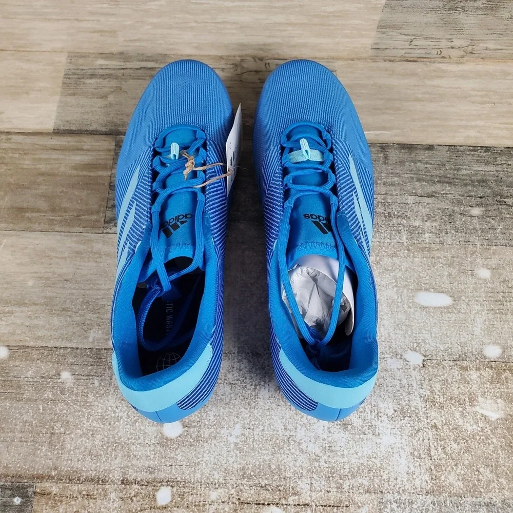 Adidas The Road Mens Cycling Shoes Sz 7‎ Athletic Blue Rush Lace Up Sneakers
